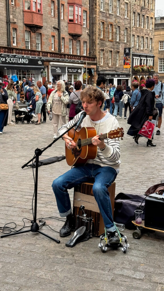 Performance on Royal Mile